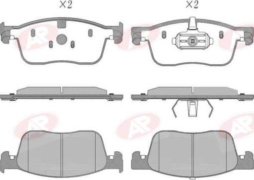 AP-SA 5AP2030 - Тормозные колодки, дисковые, комплект abcparts.ee
