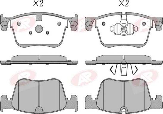 AP-SA 5AP2025 - Тормозные колодки, дисковые, комплект abcparts.ee