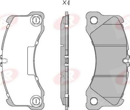 AP-SA 5AP2346 - Тормозные колодки, дисковые, комплект abcparts.ee