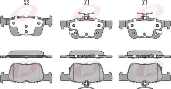 AP-SA 5AP2356 - Тормозные колодки, дисковые, комплект abcparts.ee