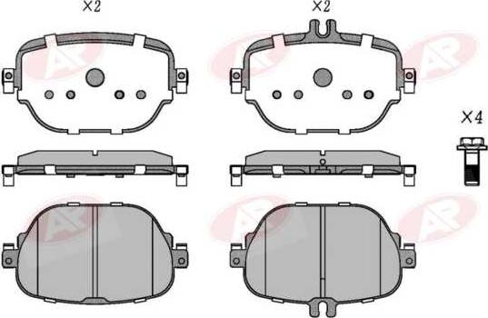 AP-SA 5AP2209 - Тормозные колодки, дисковые, комплект abcparts.ee