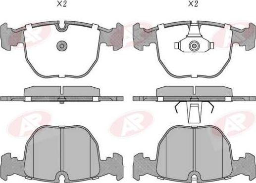 AP-SA 5AP771 - Тормозные колодки, дисковые, комплект abcparts.ee