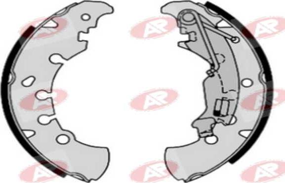AP-SA A9260 - Комплект тормозных колодок, барабанные abcparts.ee