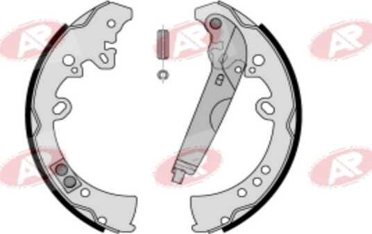 AP-SA A9205 - Комплект тормозных колодок, барабанные abcparts.ee