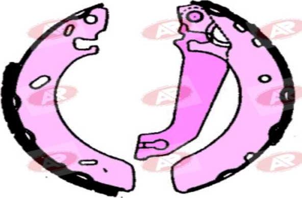 AP-SA A6050 - Комплект тормозных колодок, барабанные abcparts.ee