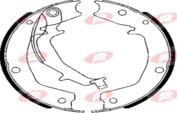 AP-SA A1053 - Комплект тормозных колодок, барабанные abcparts.ee