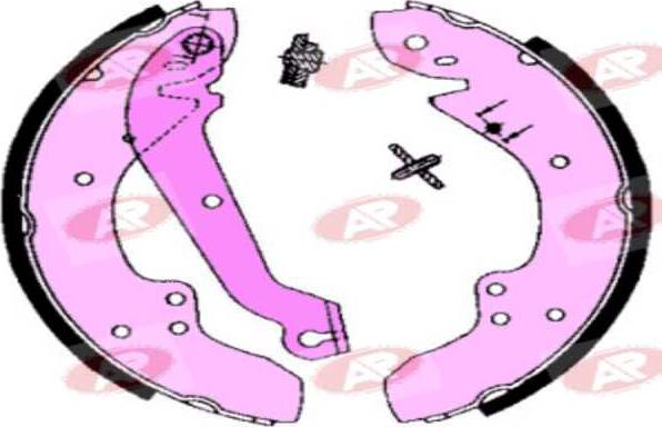 AP-SA A1370 - Комплект тормозных колодок, барабанные abcparts.ee