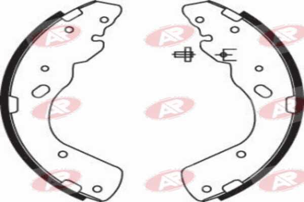 AP-SA A8450 - Комплект тормозных колодок, барабанные abcparts.ee