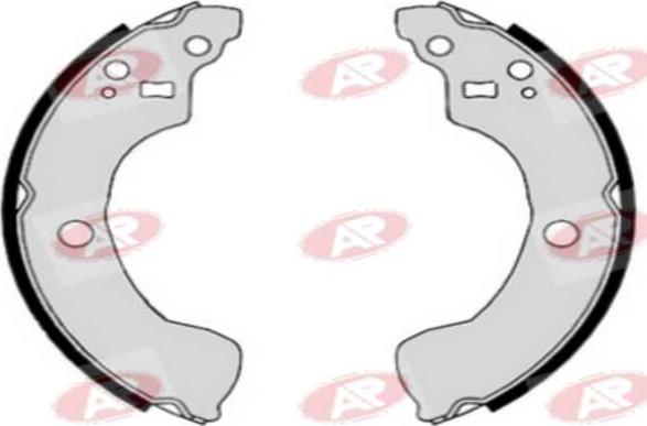 AP-SA A8870 - Комплект тормозных колодок, барабанные abcparts.ee
