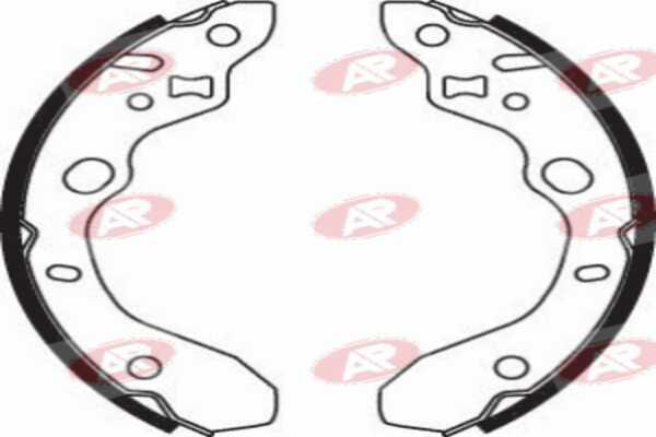 AP-SA A7910 - Комплект тормозных колодок, барабанные abcparts.ee