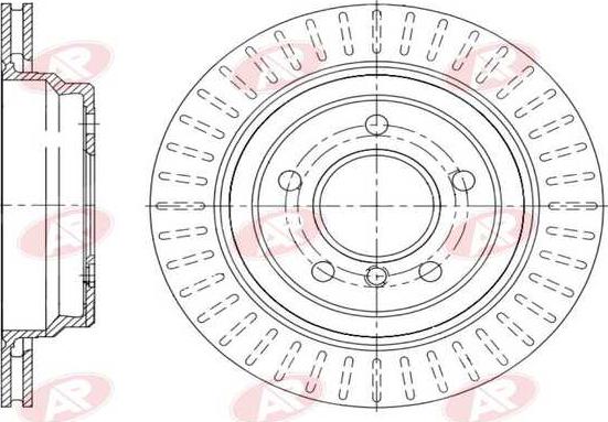 AP-SA B2461V - Тормозной диск abcparts.ee