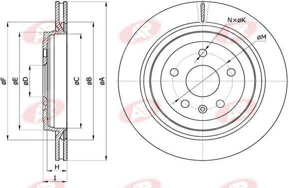 AP-SA C4013V - Тормозной диск abcparts.ee