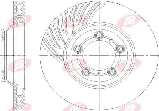 AP-SA P2031V - Тормозной диск abcparts.ee