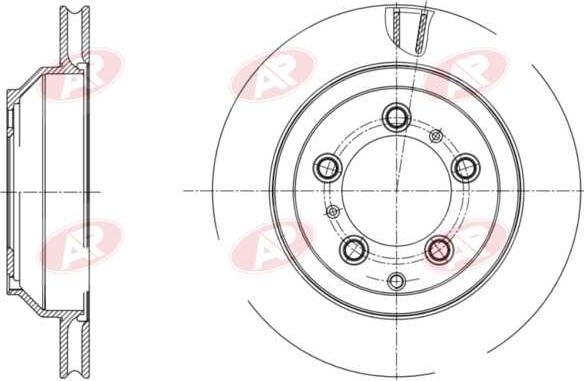 AP-SA P2033V - Тормозной диск abcparts.ee