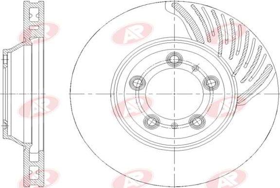 AP-SA P2032V - Тормозной диск abcparts.ee