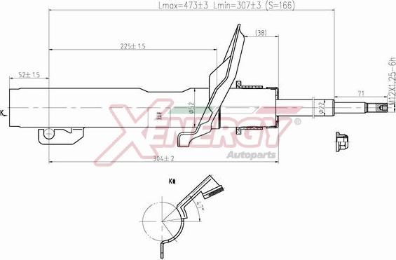 AP XENERGY X963334 - Амортизатор abcparts.ee