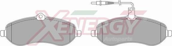 AP XENERGY X40990 - Тормозные колодки, дисковые, комплект abcparts.ee
