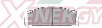 AP XENERGY X40008 - Тормозные колодки, дисковые, комплект abcparts.ee