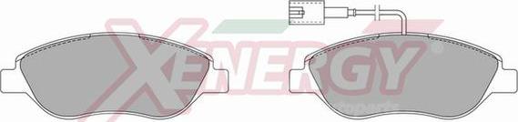 AP XENERGY X40791 - Тормозные колодки, дисковые, комплект abcparts.ee