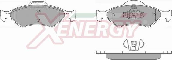 AP XENERGY X40739 - Тормозные колодки, дисковые, комплект abcparts.ee