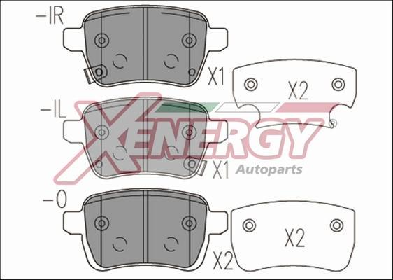 AP XENERGY X41173 - Тормозные колодки, дисковые, комплект abcparts.ee
