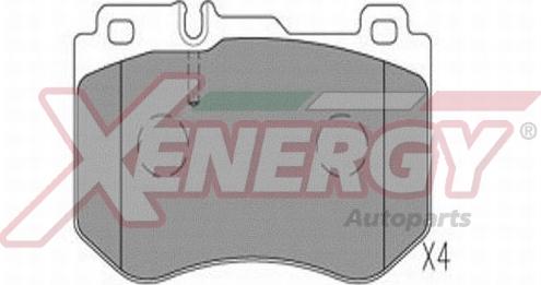 AP XENERGY X41340 - Тормозные колодки, дисковые, комплект abcparts.ee