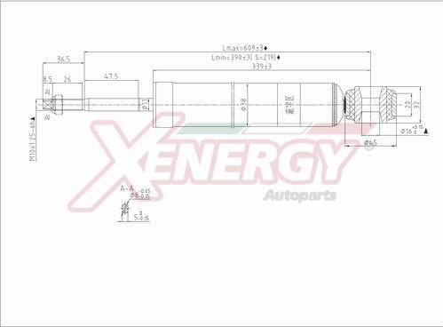 AP XENERGY X420343 - Амортизатор abcparts.ee