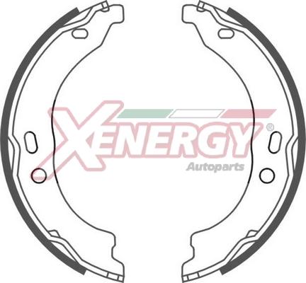 AP XENERGY X50453 - Комплект тормозных колодок, барабанные abcparts.ee