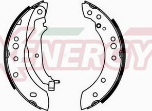 AP XENERGY X50460 - Комплект тормозных колодок, барабанные abcparts.ee