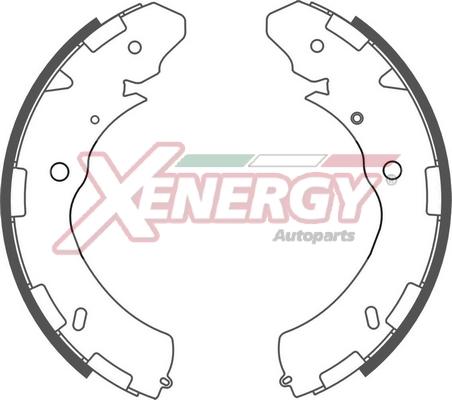 AP XENERGY X50568 - Комплект тормозных колодок, барабанные abcparts.ee
