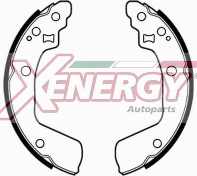 AP XENERGY X50704 - Комплект тормозных колодок, барабанные abcparts.ee
