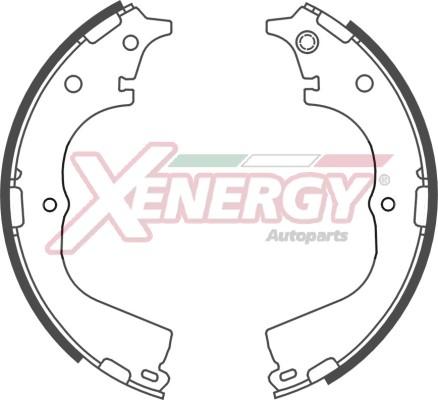 AP XENERGY X50724 - Комплект тормозных колодок, барабанные abcparts.ee