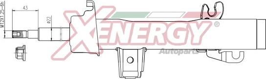 AP XENERGY X699334 - Амортизатор abcparts.ee
