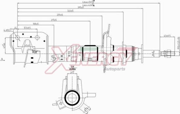 AP XENERGY X064338 - Амортизатор abcparts.ee