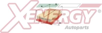 AP XENERGY X1591783 - Воздушный фильтр двигателя abcparts.ee