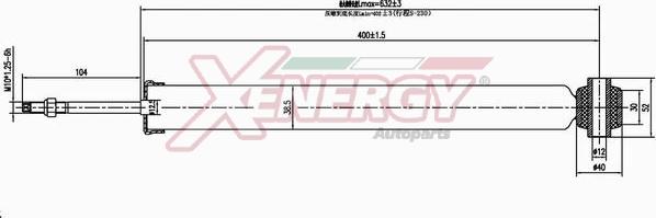 AP XENERGY X826343 - Амортизатор abcparts.ee
