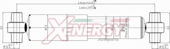 AP XENERGY X363344 - Амортизатор abcparts.ee