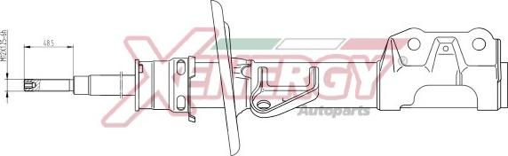 AP XENERGY X332333 - Амортизатор abcparts.ee
