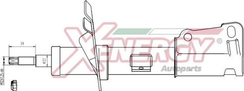 AP XENERGY X249339 - Амортизатор abcparts.ee
