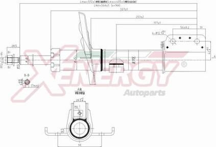 AP XENERGY X740333 - Амортизатор abcparts.ee
