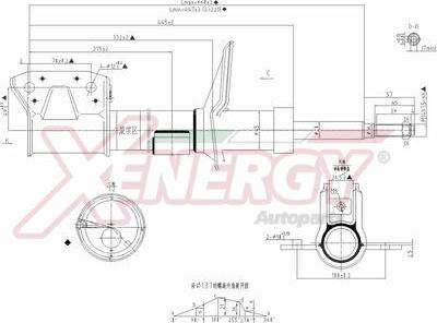 AP XENERGY X738338 - Амортизатор abcparts.ee