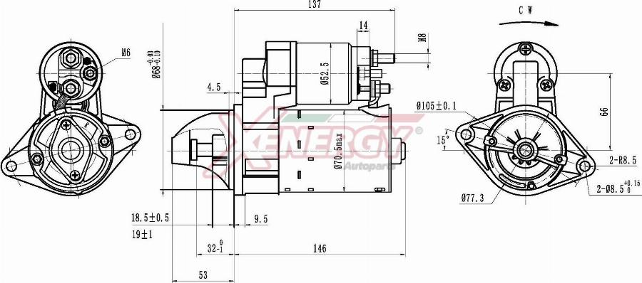 AP XENERGY XST10046AD - Стартер abcparts.ee