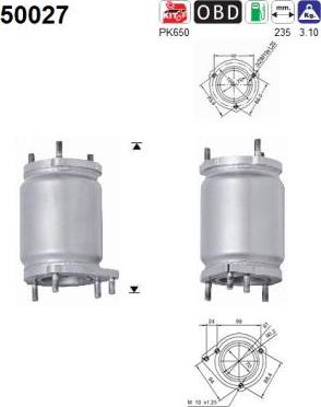 AS 50027 - Катализатор abcparts.ee