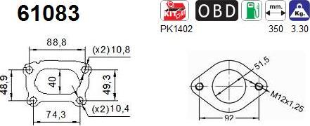 AS 61083 - Катализатор abcparts.ee