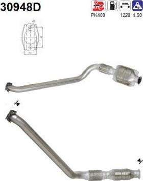AS 30948D - Катализатор abcparts.ee