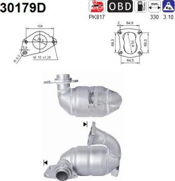 AS 30179D - Катализатор abcparts.ee
