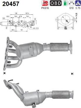 AS 20457 - Katalüsaator abcparts.ee