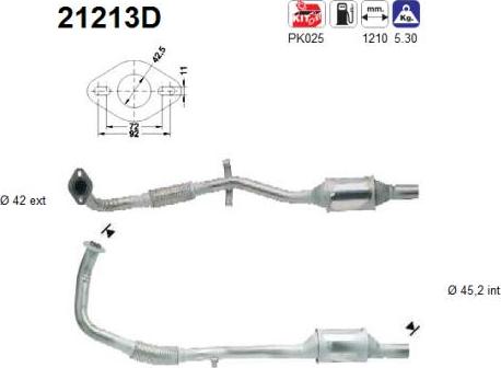 AS 21213D - Катализатор abcparts.ee