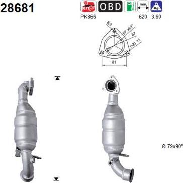 AS 28681 - Катализатор abcparts.ee