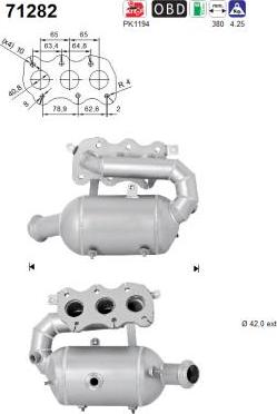 AS 71282 - Катализатор abcparts.ee